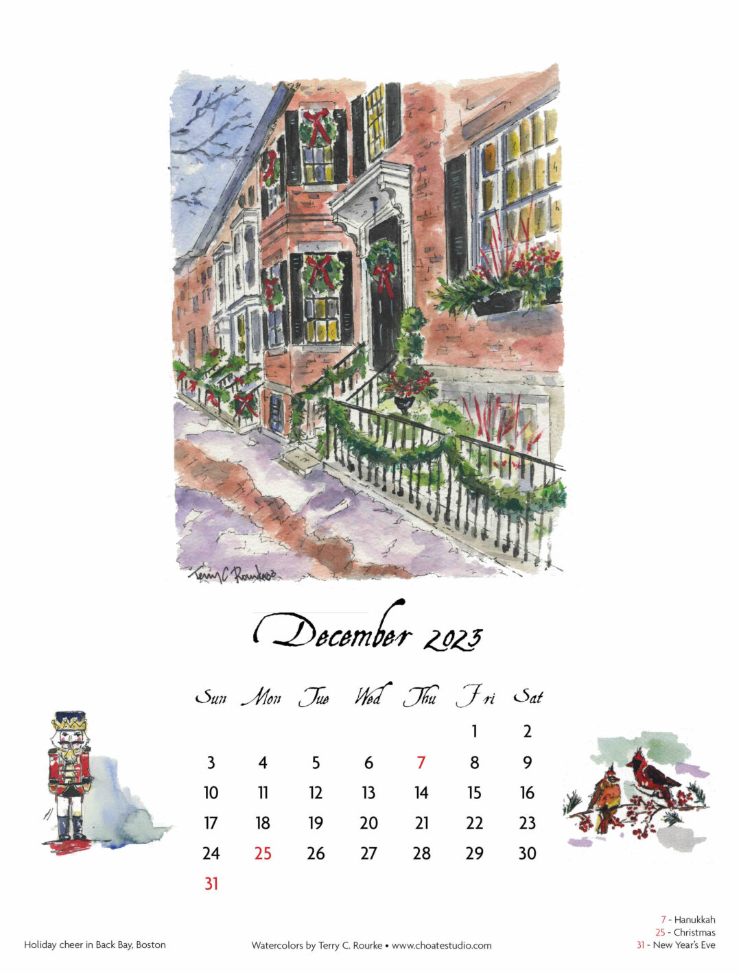 2023 Calendar Choate Studio