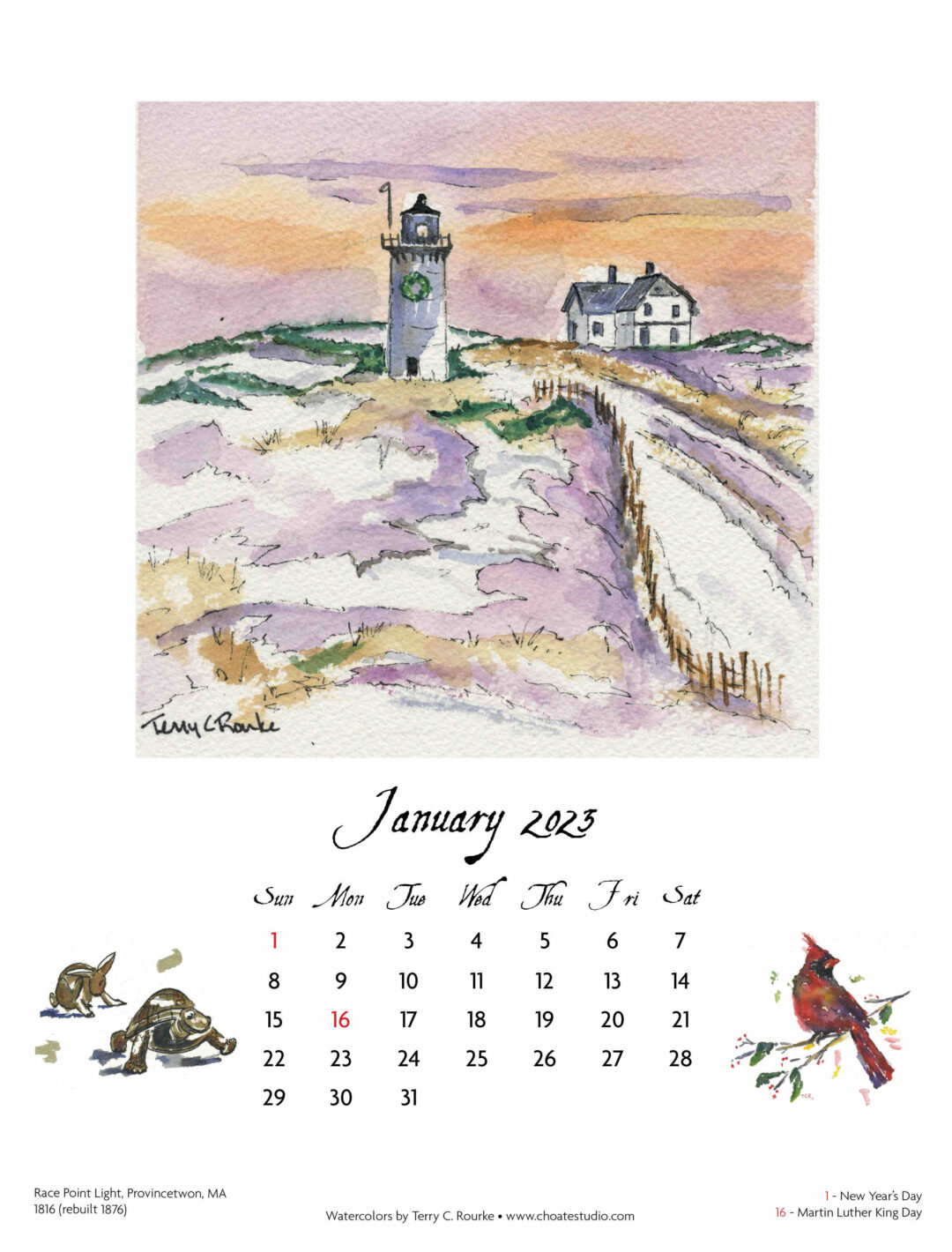 2023 Calendar Choate Studio